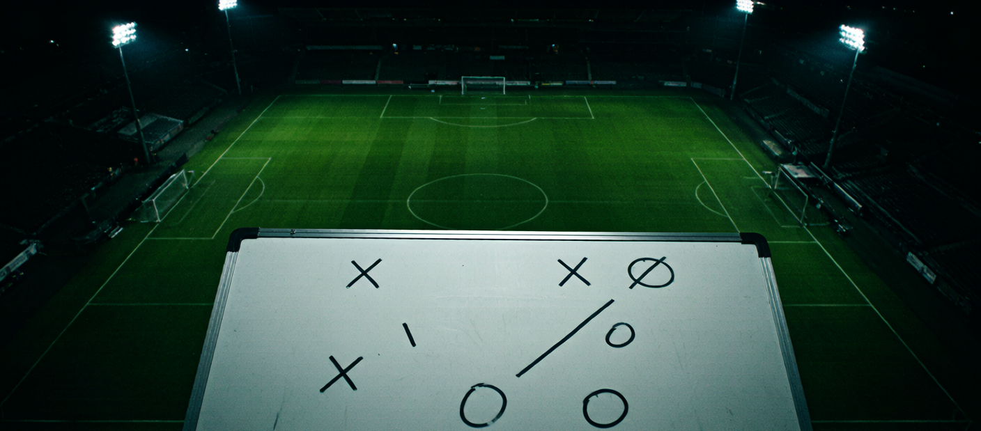 Football betting odds display with glowing numbers